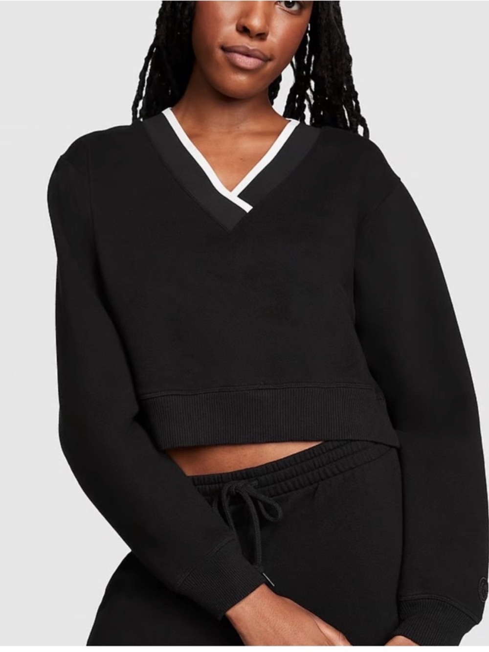 Victoria's Secret PINK Premium Fleece V-Neck Pullover